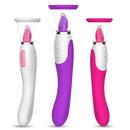 Lurevibe - Hard Rock Vibrating Rod Female Masturbator Vibrating Av Bead Rotating Rod Automatic Heating Sucking Tongue Licker Pluggable Device - Lurevibe
