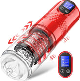 Lurevibe - Strong stimulation Innovative Motors Telescoping LCD Display Masturbator - Lurevibe