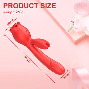 Lurevibe - Rose Vibrator G Spot Clitoral Stimulator - Lurevibe