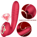 Lurevibe - Sucking Vibration Telescopic Vibrator Female Erotic Masturbation Device Adult Products - Lurevibe