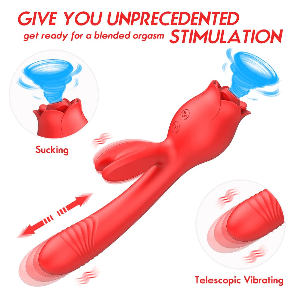 Lurevibe - Rose Vibrator G Spot Clitoral Stimulator - Lurevibe