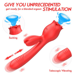 Lurevibe - Rose Vibrator G Spot Clitoral Stimulator - Lurevibe