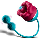 Lurevibe - Big Mouth Vibrator 3 In1 Tongue Licking Suction G Spot Vibrator With Vibrating Dildo - Lurevibe