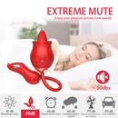 Lurevibe - New Rose Double Head Tongue Licking Vibration Jump Egg For Women - Lurevibe