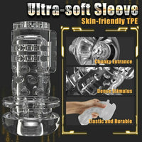 Lurevibe - Full Automatic Airplane Cup Male Articles, Masturbation Device, Retractable Adult Electric Cup - Lurevibe