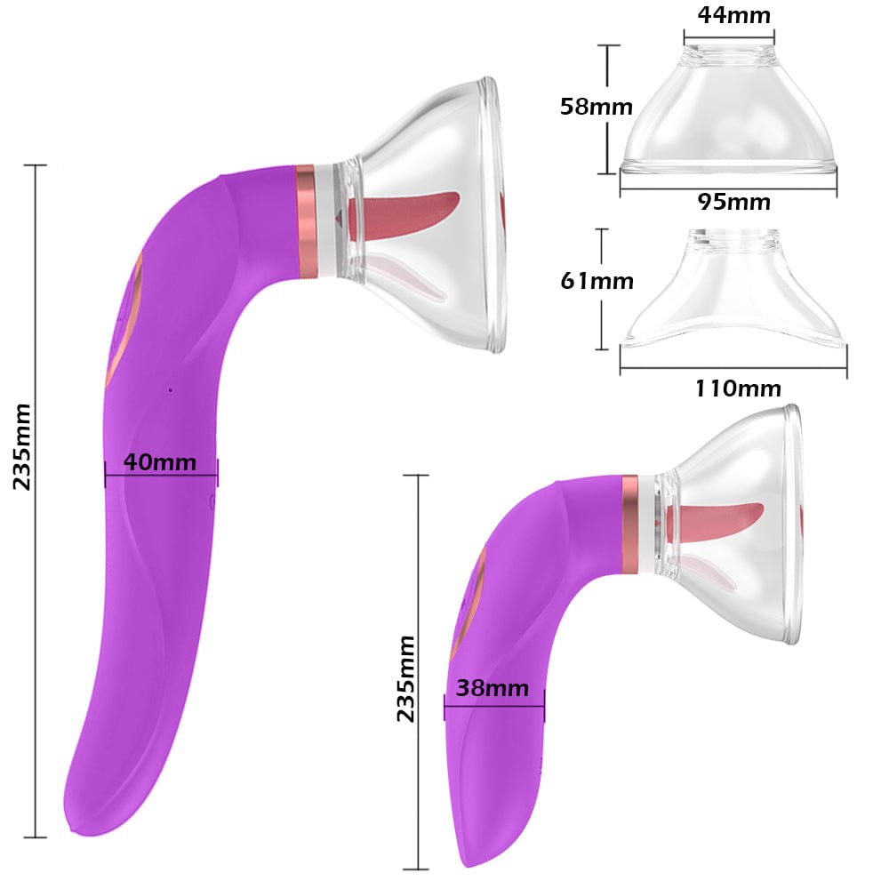 Lurevibe - Female Clitoral Sucking Tongue Vibrator - Lurevibe