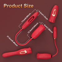 Lurevibe - Rose Muncher Lip Tongue Suction Vibrator With Patting Dildo Vibrator - Lurevibe