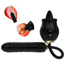 Lurevibe - New Rose Toy Warming G-spot Tongue Licking Vibrator - Lurevibe