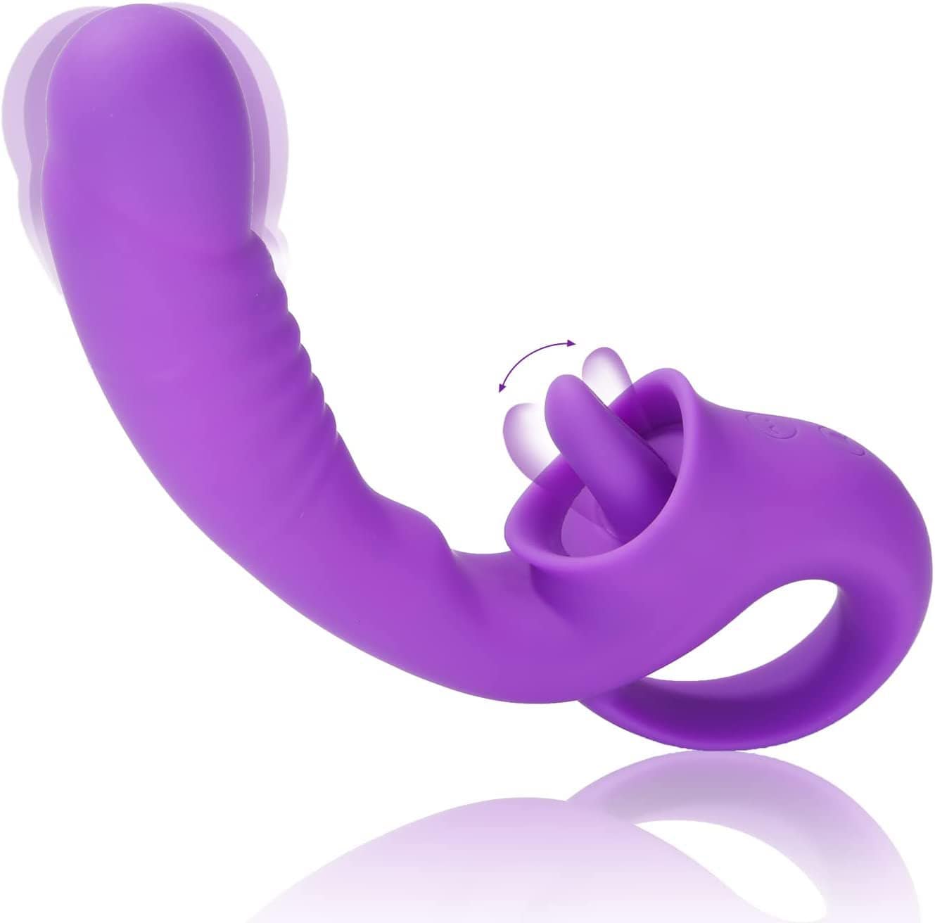 Lurevibe - Ava 2-in-1 Tongue-licking Vibrator - Lurevibe