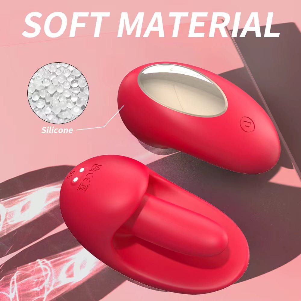 Lurevibe - Tongue Shape Licking Nipples Clit Stimulation Vibrators For Women - Lurevibe
