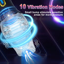Lurevibe - Male Rose Penis Trainer Rotating Vibrating Deepthroat Masturbator - Lurevibe