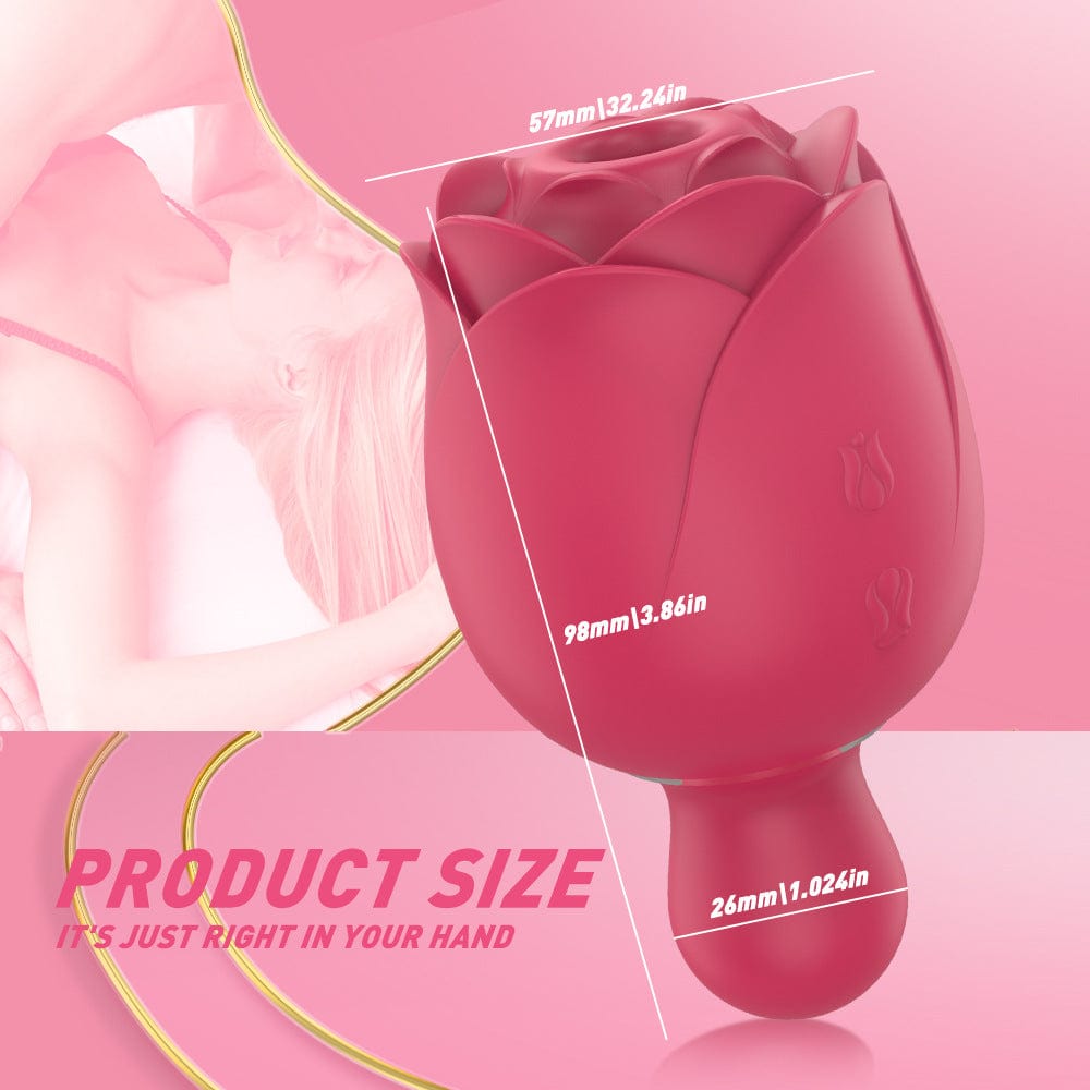 Lurevibe - Sucking Tapping And Vibrating Rose Toy - Lurevibe