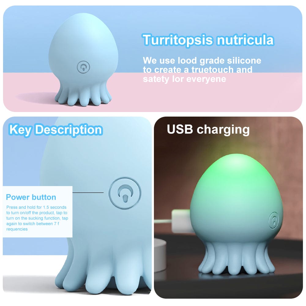 Lurevibe - Jellyfish 10 Frequency Sucking Vibrator For Adult Sex Toys - Lurevibe