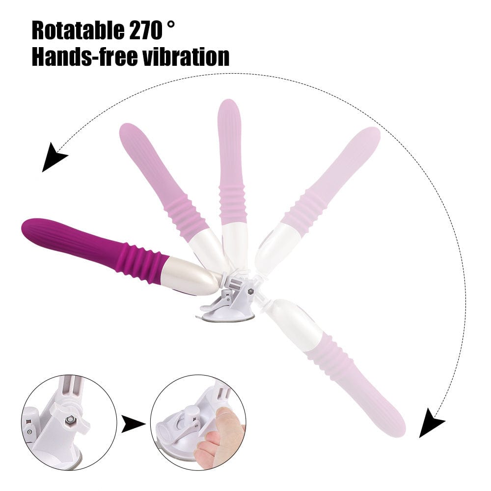 Lurevibe -Telescopic Thrusting 10 Frequency Sex Machine for Female - Lurevibe