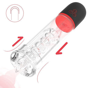 Lurevibe - Men's Full Automatic Penis Trainer Intelligent Suction Vacuum Aircraft Cup - Lurevibe