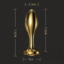 Lurevibe - Pearl Rose Anal Plug Gold Stainless Steel For Male And Female Anal Expansion - Lurevibe