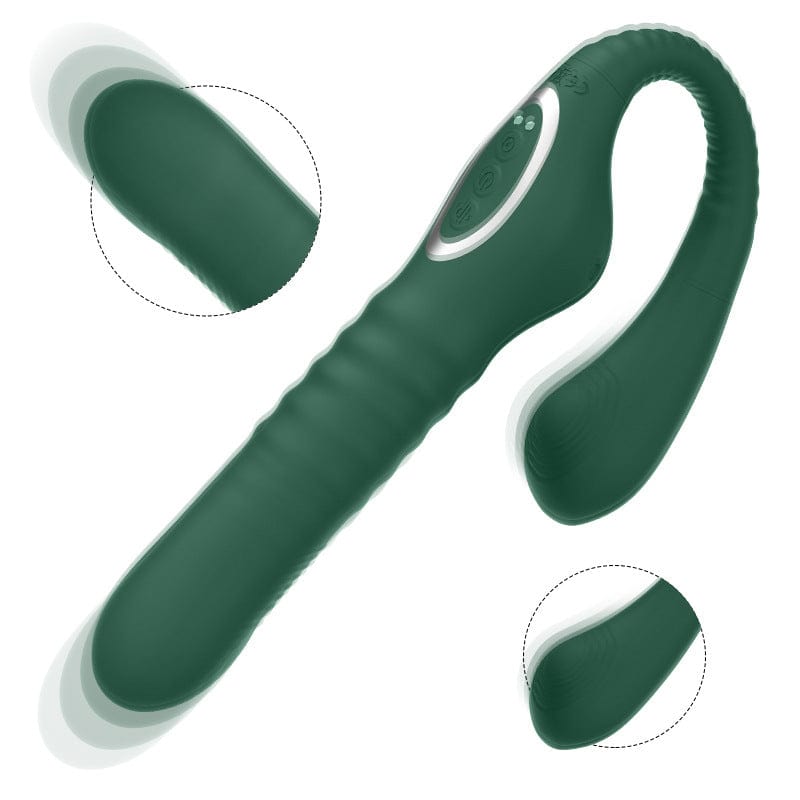 Lurevibe - Thrusting Vibrators Dildo Automatic 10 Speed Telescopic Rotation 10 Speed Vibrating G-spot Clitoris Vagina Massage Sex Toy - Lurevibe