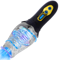 Lurevibe - Male Rose Penis Trainer Rotating Vibrating Deepthroat Masturbator - Lurevibe