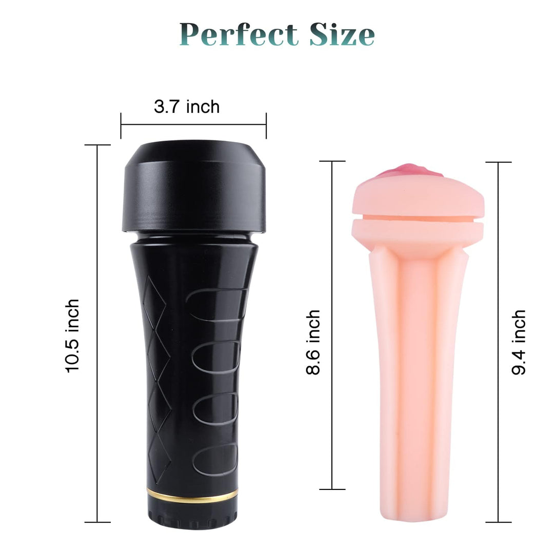 Lurevibe - Male Masturbators Cup Realistic Textured Pocket Vagina Pussy