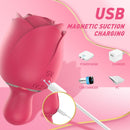 Lurevibe - Sucking Tapping And Vibrating Rose Toy - Lurevibe
