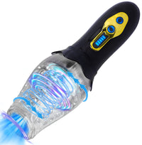 Lurevibe - Male Rose Penis Trainer Rotating Vibrating Deepthroat Masturbator - Lurevibe