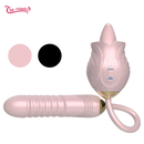 Lurevibe - New Rose Toy Warming G-spot Tongue Licking Vibrator - Lurevibe