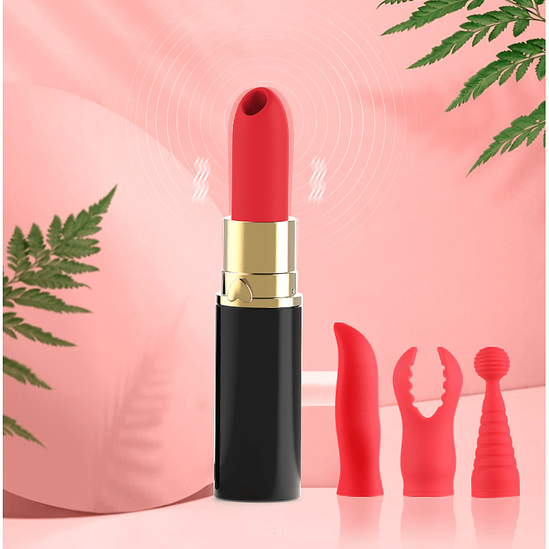 Lurevibe - Lipstick Jump Egg Sucking Vibrating Stick Female - Lurevibe