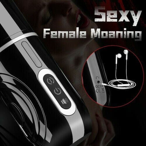 Lurevibe  - PowerKing Ultra-Technical Hands-free 7 Telescopic Rotation Modes Male Masturbator Cup - Lurevibe