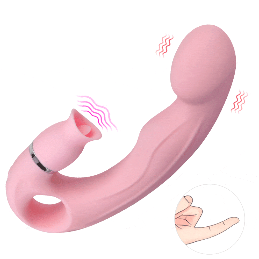 Lurevibe - Tongue Licking G Spot Stimulating Dildo Vibrator - Lurevibe