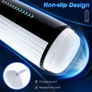 Lurevibe - Fantasy Aircraft Cup Men's Fully Automatic Telescopic Warming Pronunciation Electric Masturator - Lurevibe