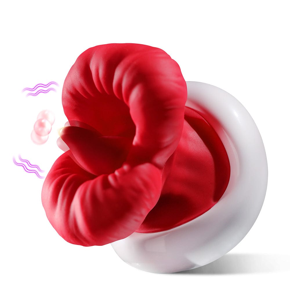 Lurevibe - Big Mouth Upgraded Tongue Licking Vibrator for Women with 8 Vibrating Tongue Licking Modes - Lurevibe