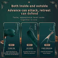 Lurevibe -Thor Hammer - Telescopic Sucking Vibrator G-spot Stimulation - Lurevibe
