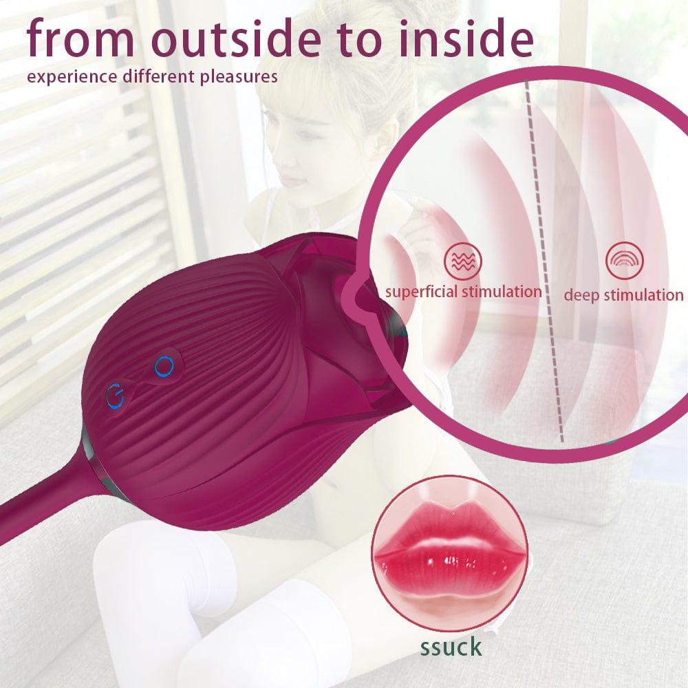Lurevibe - Rose Vibrator Clitoris Stimulator - Lurevibe
