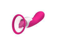 Lurevibe - Hard Rock Vibrating Rod Female Masturbator Vibrating Av Bead Rotating Rod Automatic Heating Sucking Tongue Licker Pluggable Device - Lurevibe